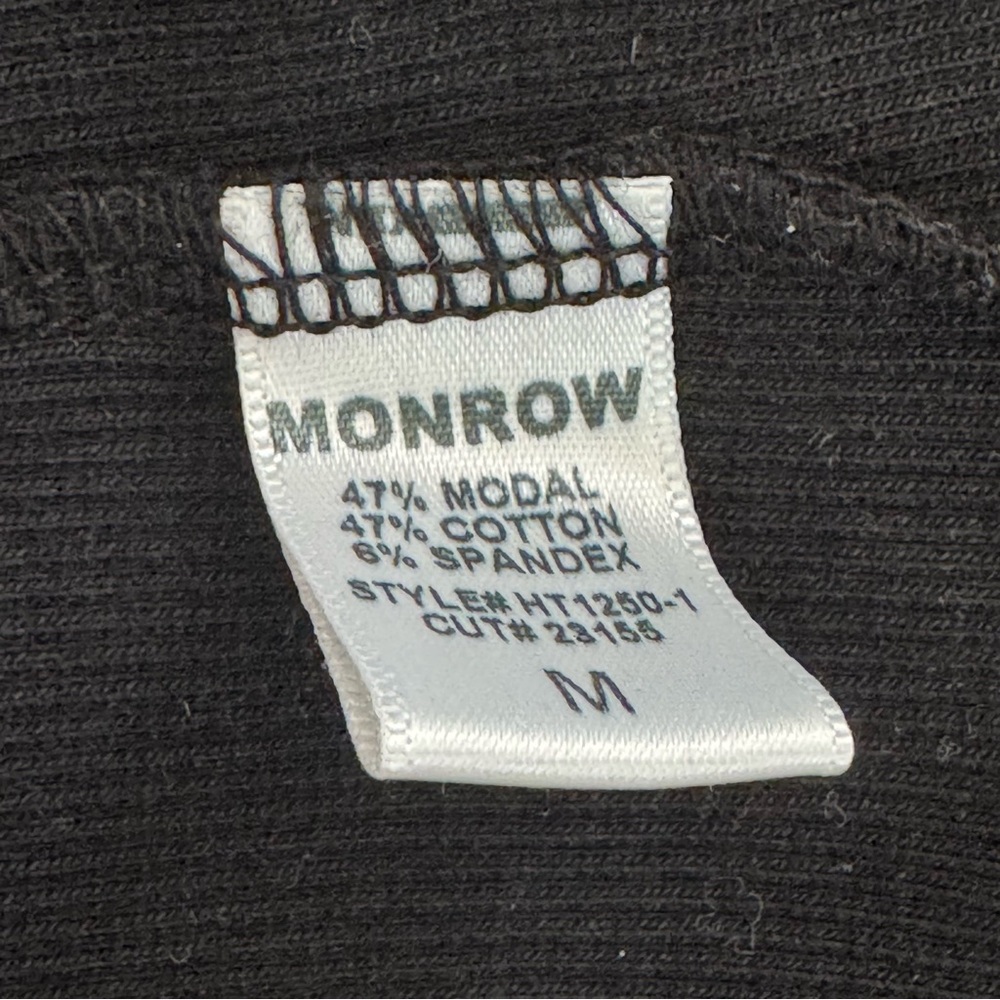 MONROW 90’s Rib Tank Black Medium - Picture 5 of 10